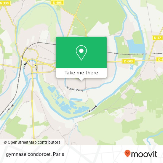 Mapa gymnase condorcet