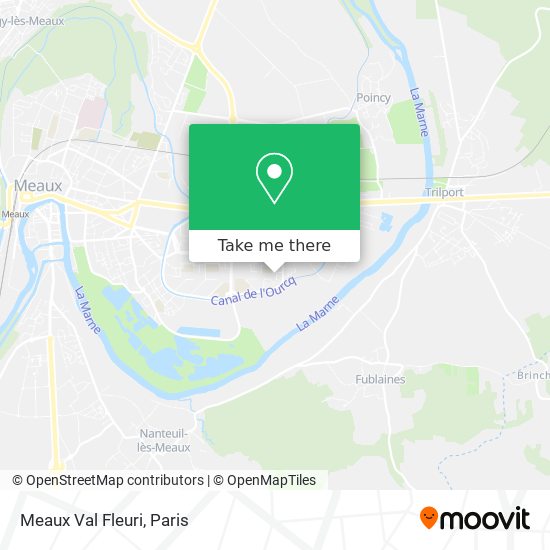 Mapa Meaux Val Fleuri