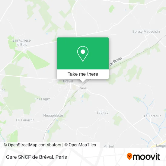Gare SNCF de Bréval map