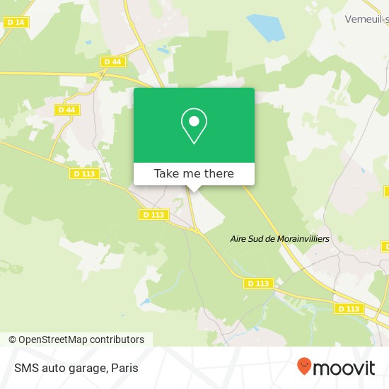 SMS auto garage map
