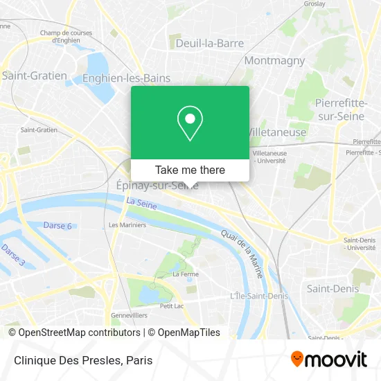 Clinique Des Presles map