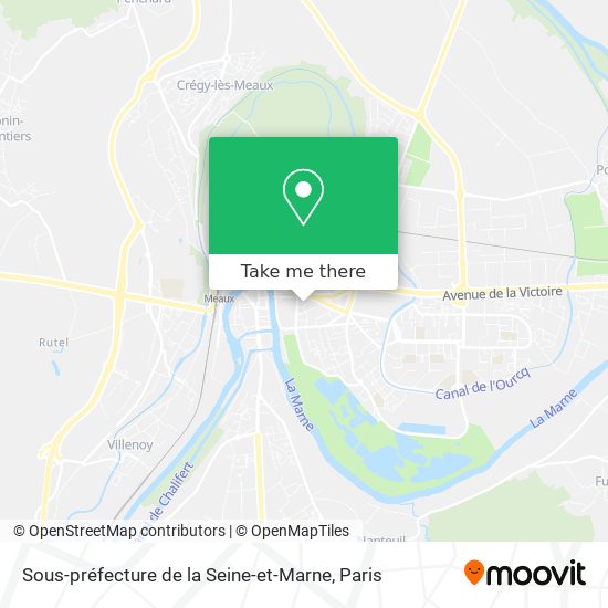 Sous-préfecture de la Seine-et-Marne map