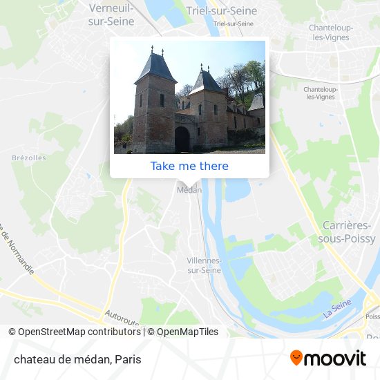 chateau de médan map