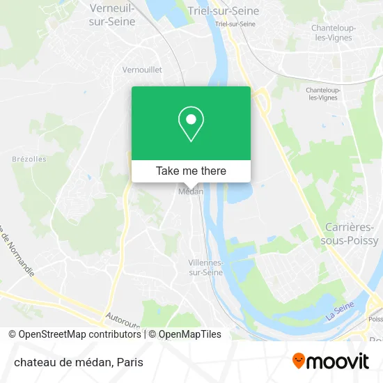 chateau de médan map