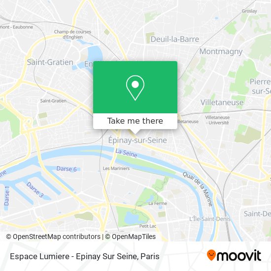 Espace Lumiere - Epinay Sur Seine map