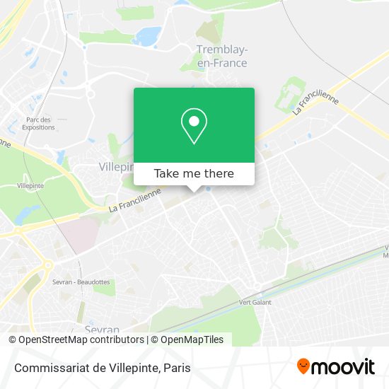 Commissariat de Villepinte map