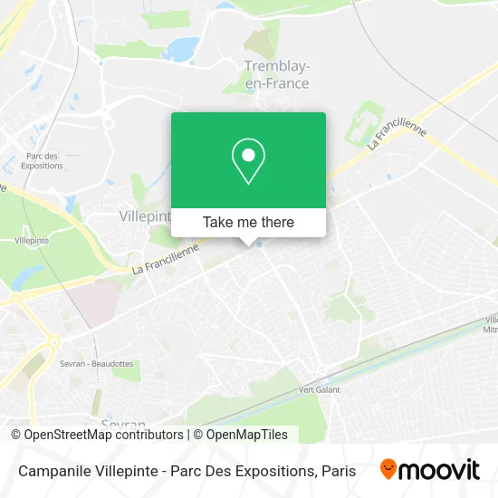 Campanile Villepinte - Parc Des Expositions map