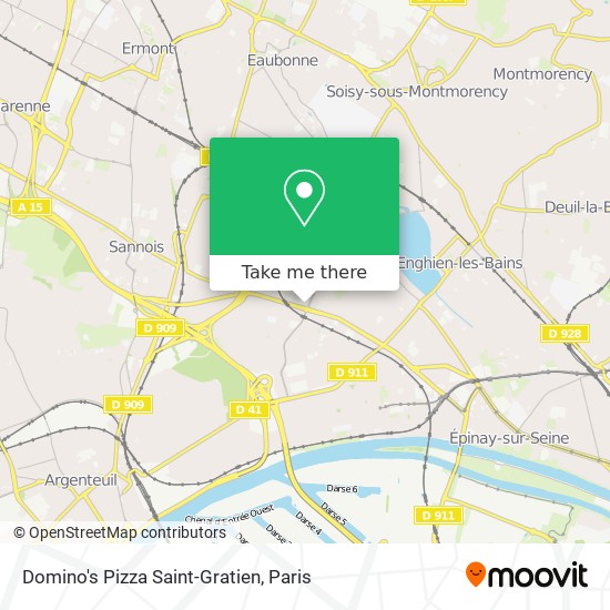 Domino's Pizza Saint-Gratien map