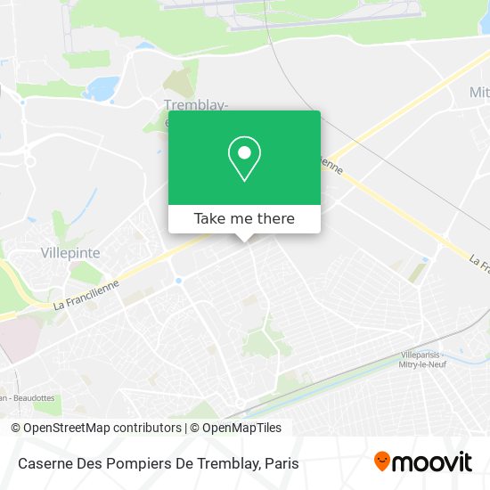 Caserne Des Pompiers De Tremblay map