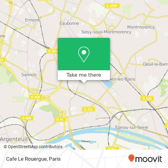 Mapa Cafe Le Rouergue