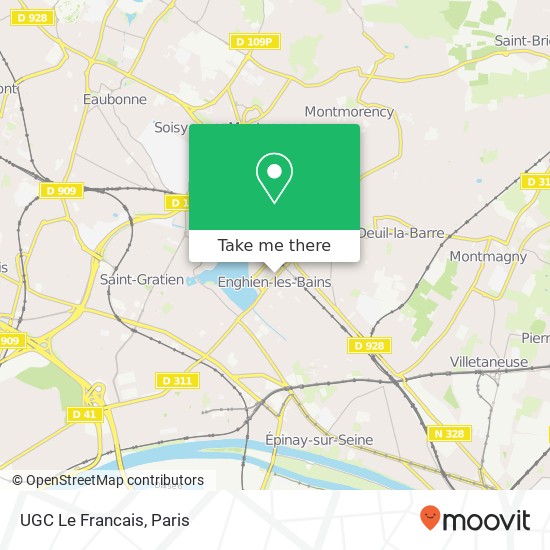 Mapa UGC Le Francais