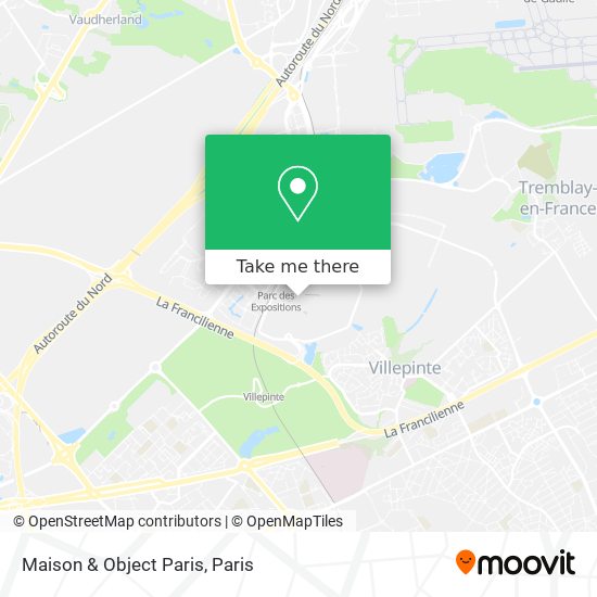 Maison & Object Paris map