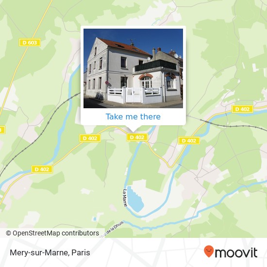 Mapa Mery-sur-Marne