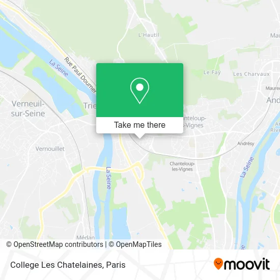 College Les Chatelaines map