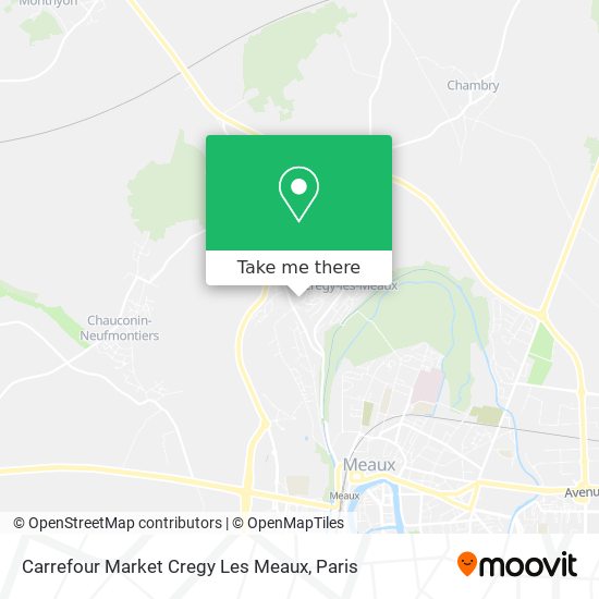 Mapa Carrefour Market Cregy Les Meaux