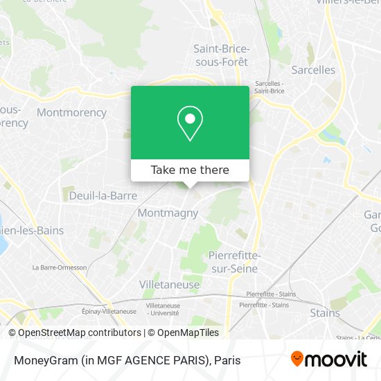 Mapa MoneyGram (in MGF AGENCE PARIS)