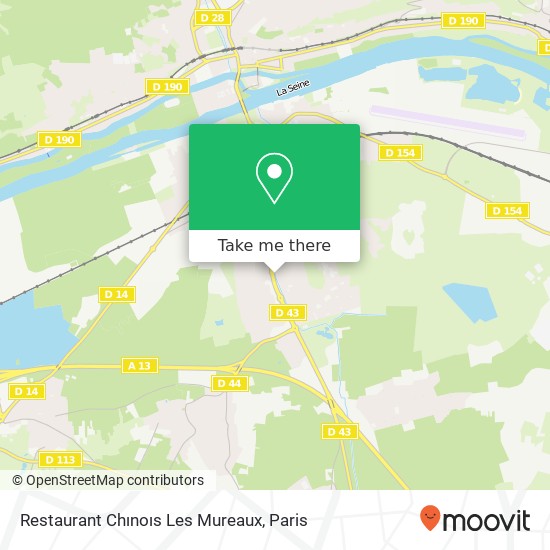 Restaurant Chınoıs Les Mureaux map