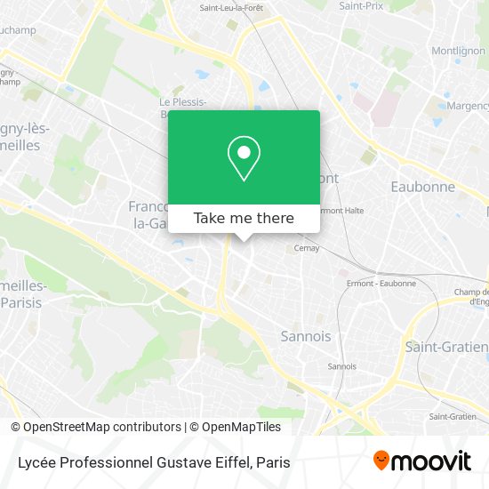 Mapa Lycée Professionnel Gustave Eiffel