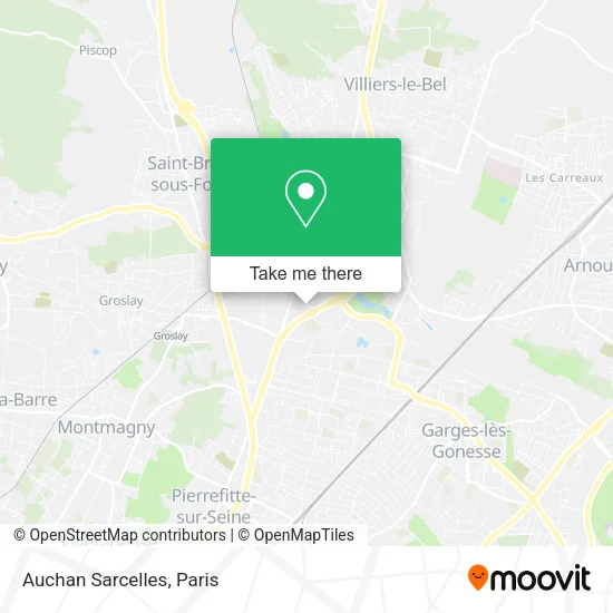 Auchan Sarcelles map