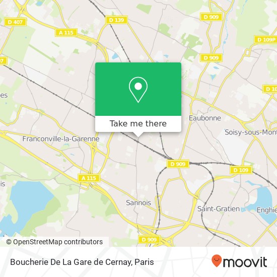 Mapa Boucherie De La Gare de Cernay