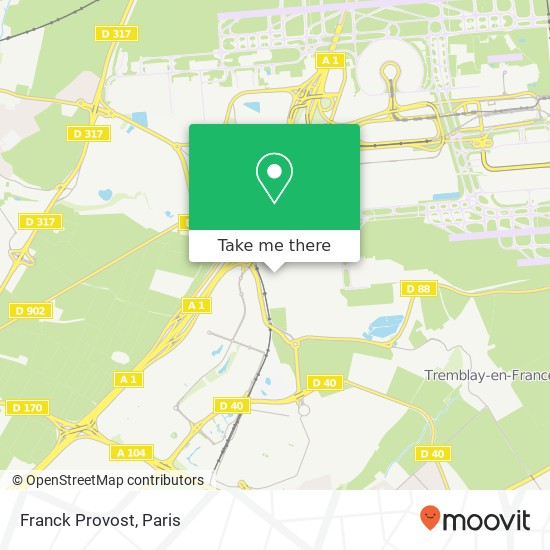 Franck Provost map