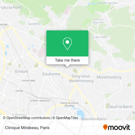 Clinique Mirabeau map