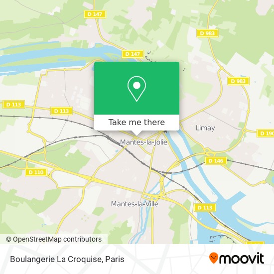 Mapa Boulangerie La Croquise