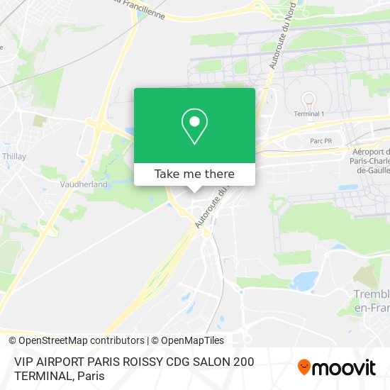 VIP AIRPORT PARIS ROISSY CDG SALON 200 TERMINAL map