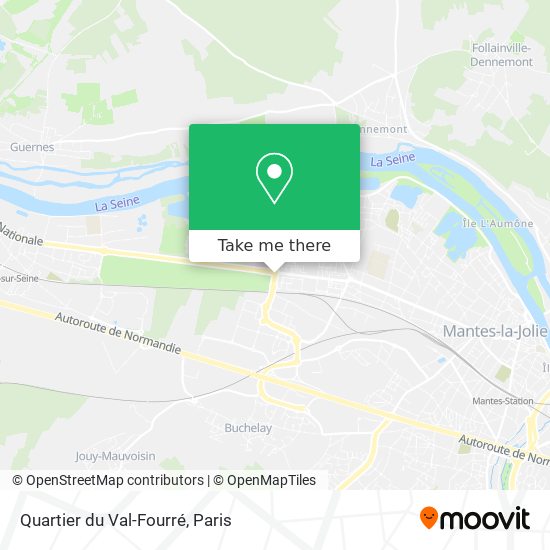 Quartier du Val-Fourré map