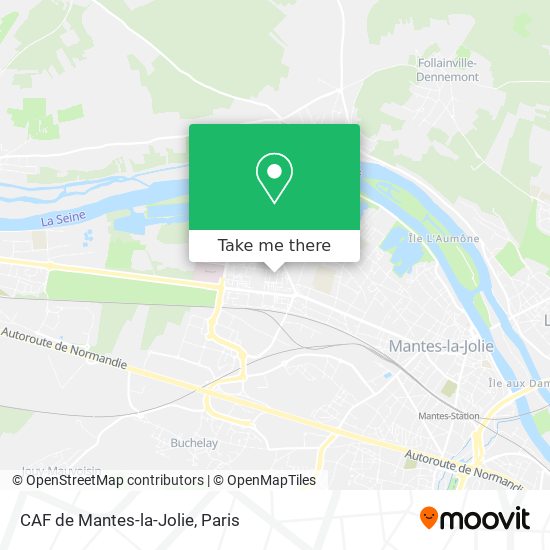 CAF de Mantes-la-Jolie map