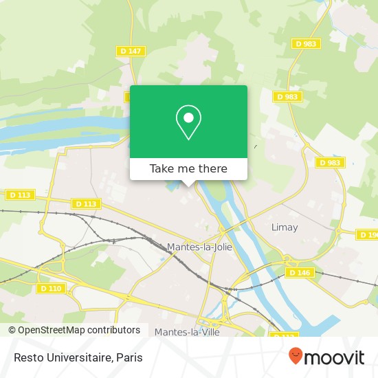 Resto Universitaire map