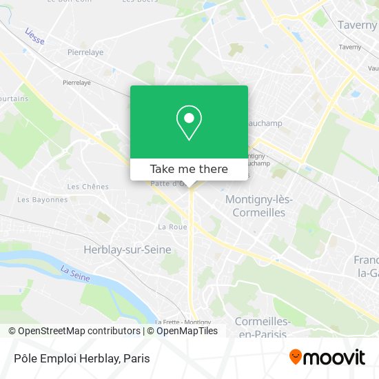 Pôle Emploi Herblay map