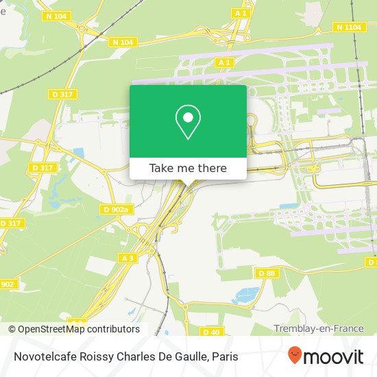 Novotelcafe Roissy Charles De Gaulle map