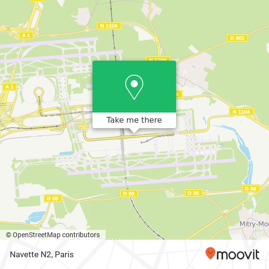Navette N2 map