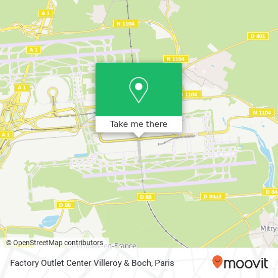 Factory Outlet Center Villeroy & Boch map