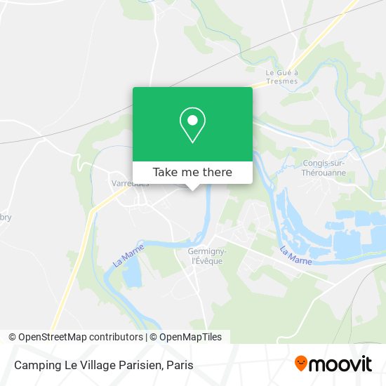 Camping Le Village Parisien map
