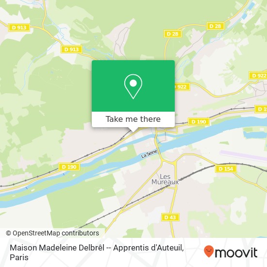 Maison Madeleine Delbrêl -- Apprentis d'Auteuil map
