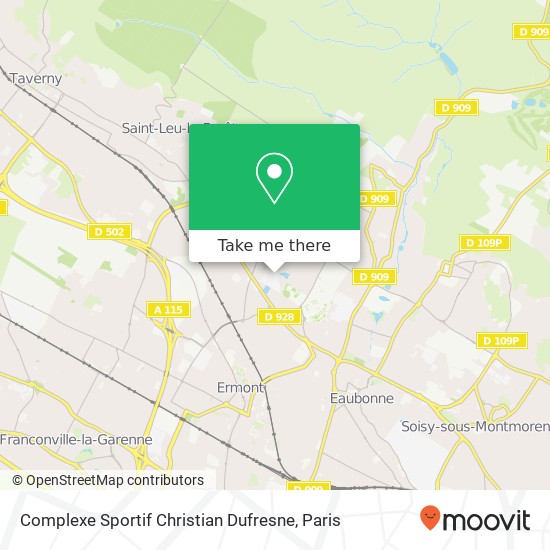 Complexe Sportif Christian Dufresne map