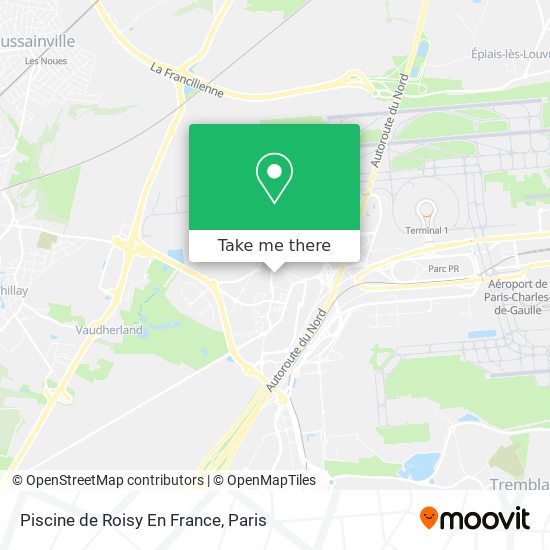 Mapa Piscine de Roisy En France
