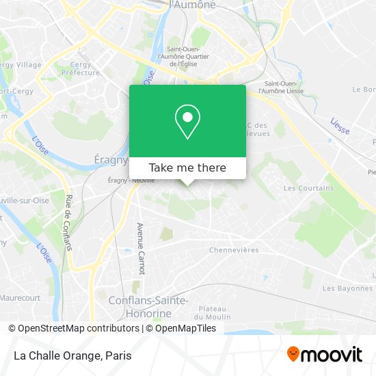 La Challe Orange map