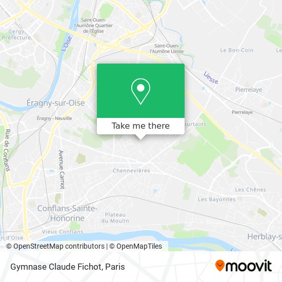 Gymnase Claude Fichot map