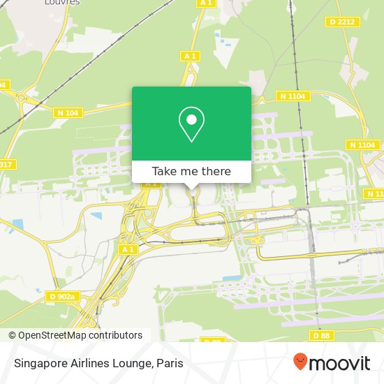 Mapa Singapore Airlines Lounge
