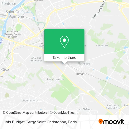 Ibis Budget Cergy Saint Christophe map