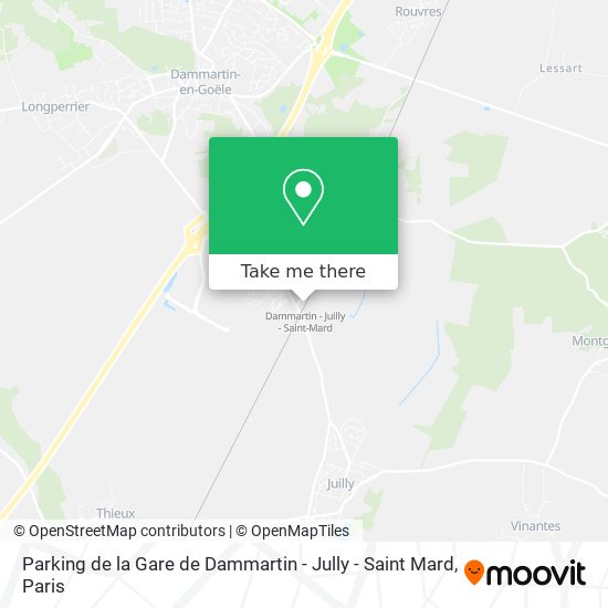 Mapa Parking de la Gare de Dammartin - Jully - Saint Mard