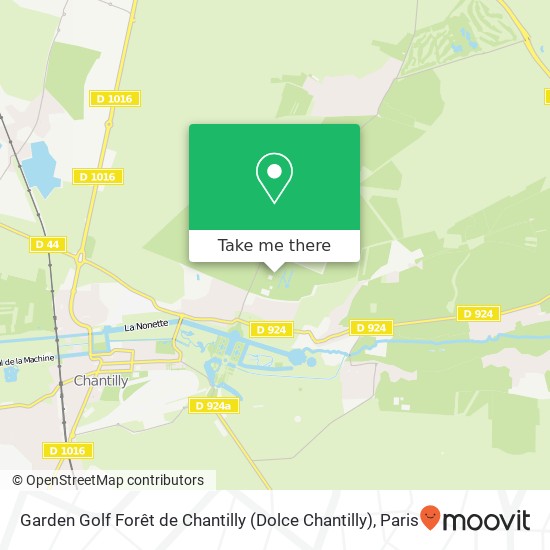 Mapa Garden Golf Forêt de Chantilly (Dolce Chantilly)