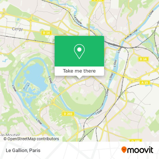 Le Gallion map