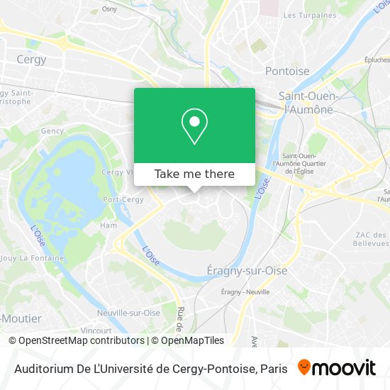Auditorium De L'Université de Cergy-Pontoise map