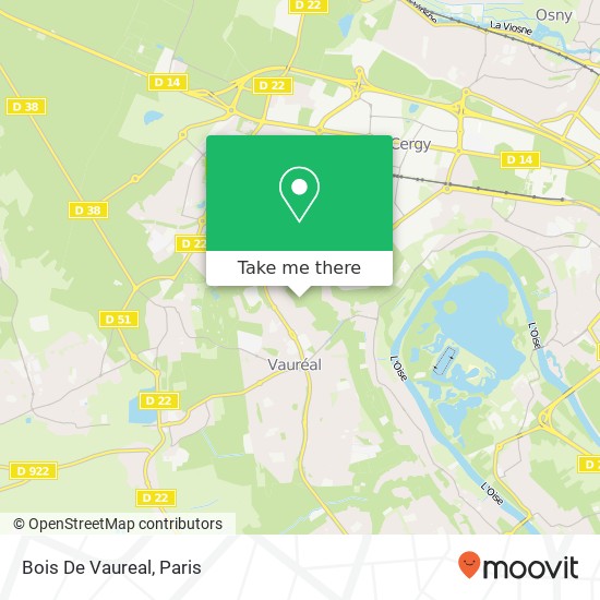 Bois De Vaureal map