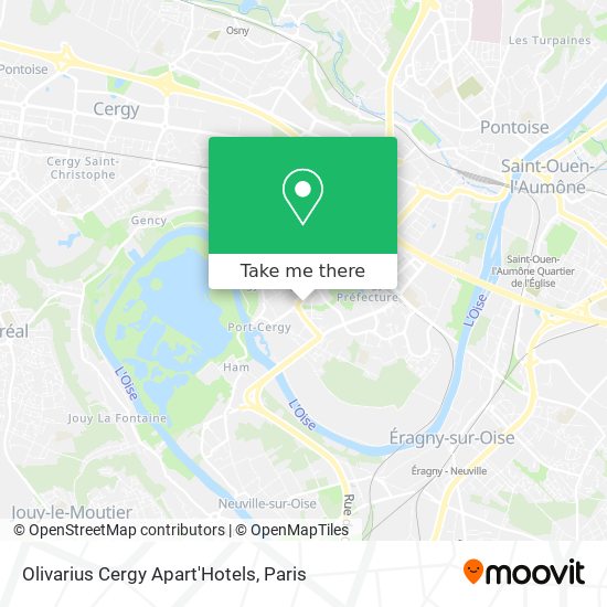 Olivarius Cergy Apart'Hotels map