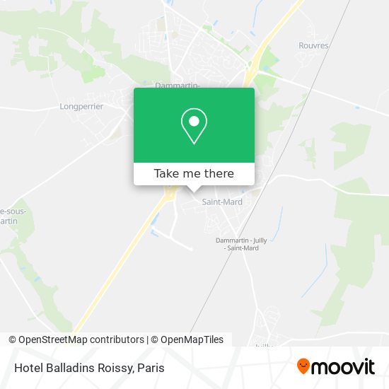 Hotel Balladins Roissy map